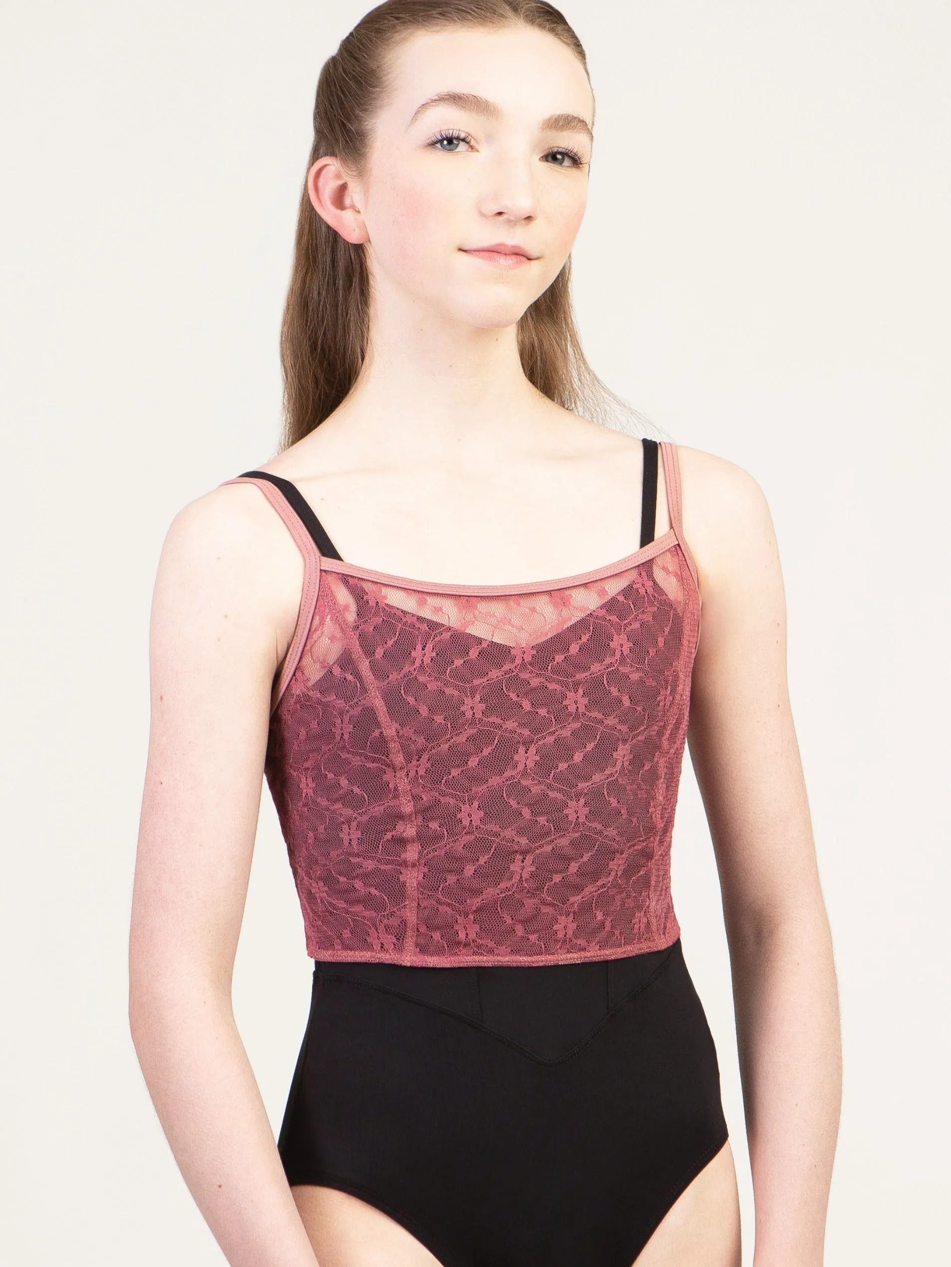 Suffolk "Chateau" Lace Camisole Crop Top