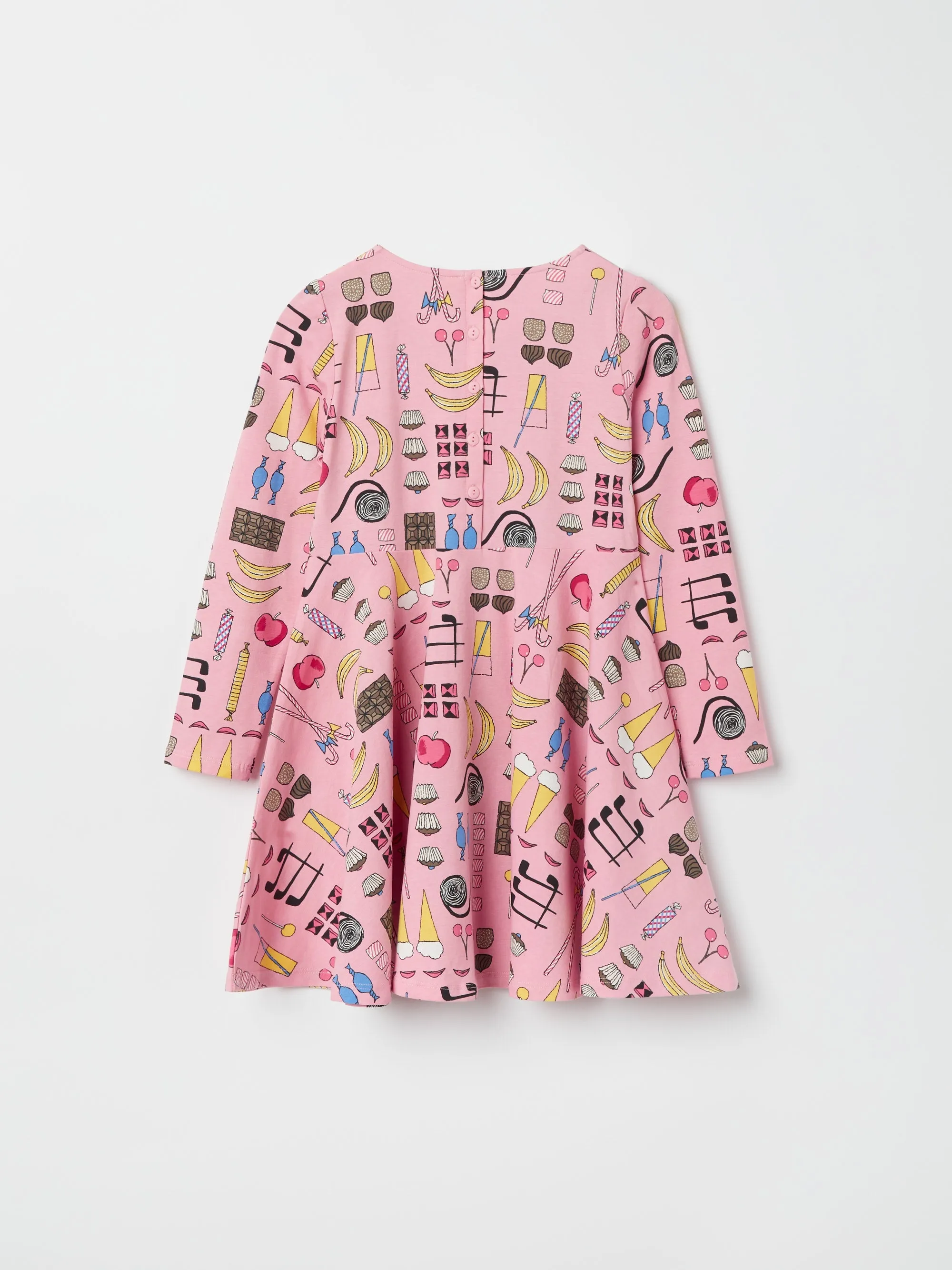 Sweet Treats Print Kids Dress