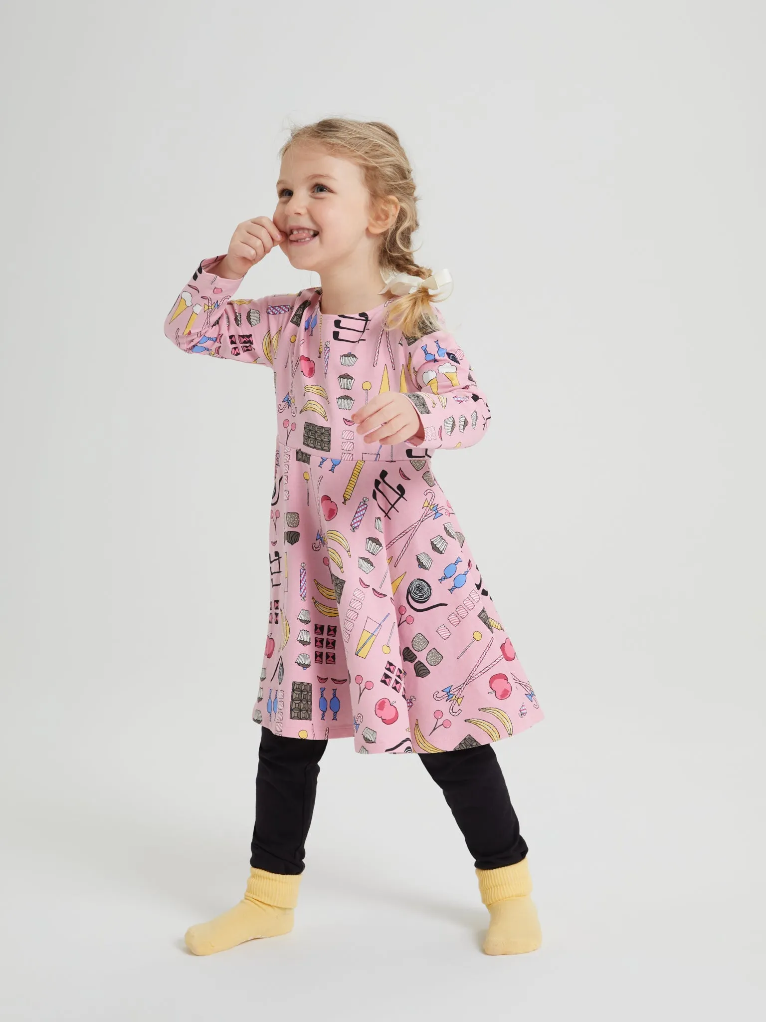 Sweet Treats Print Kids Dress