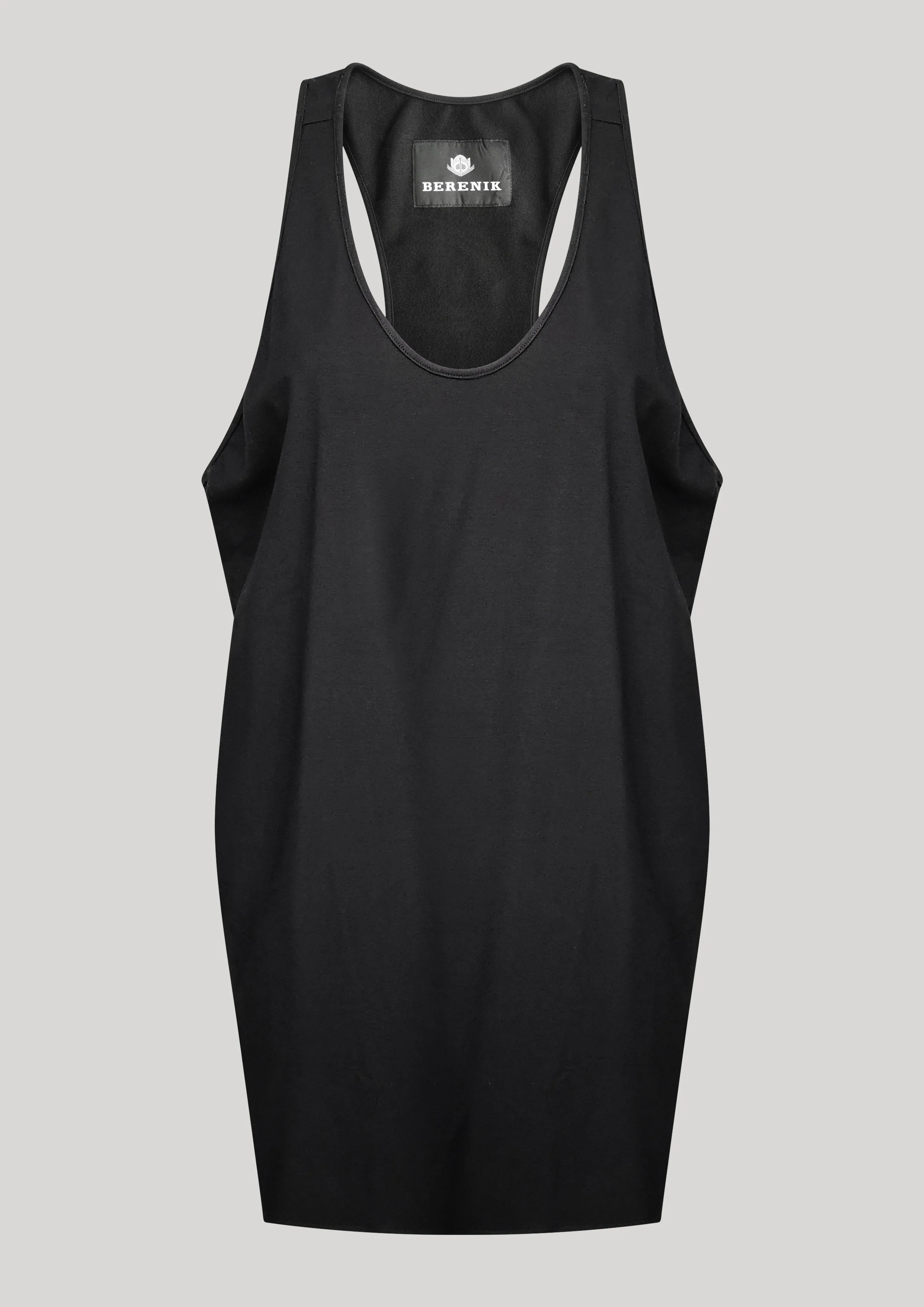 TANK TOP/DRESS - COTTON JERSEY black