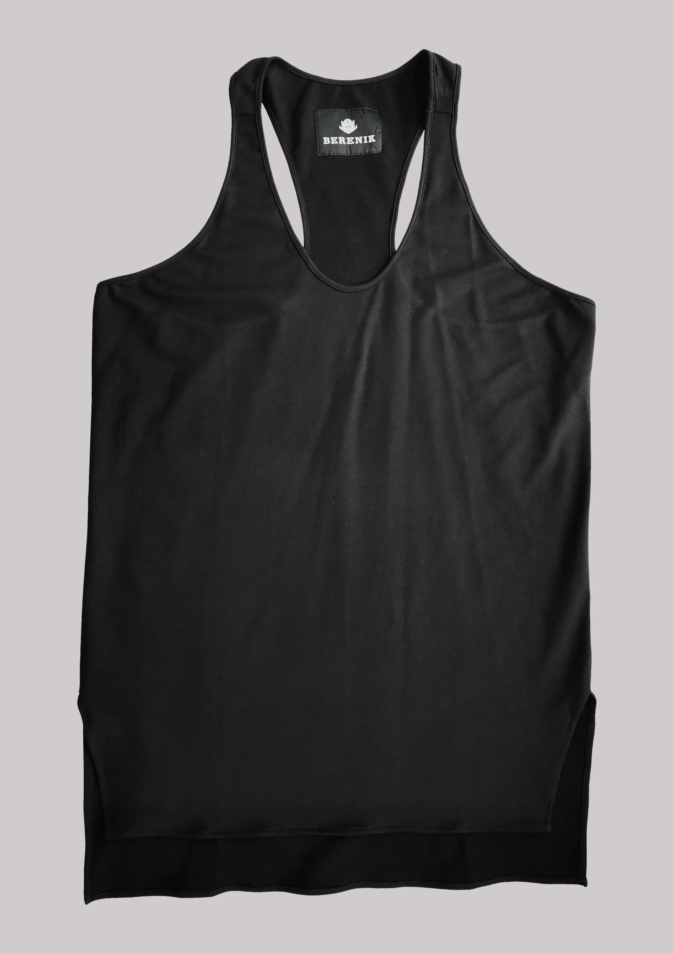 TANK TOP/DRESS - COTTON JERSEY black