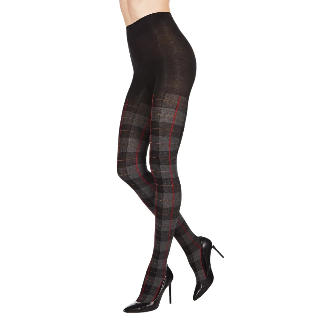 Tartan Plaid Sweater Tights - Reg & Plus