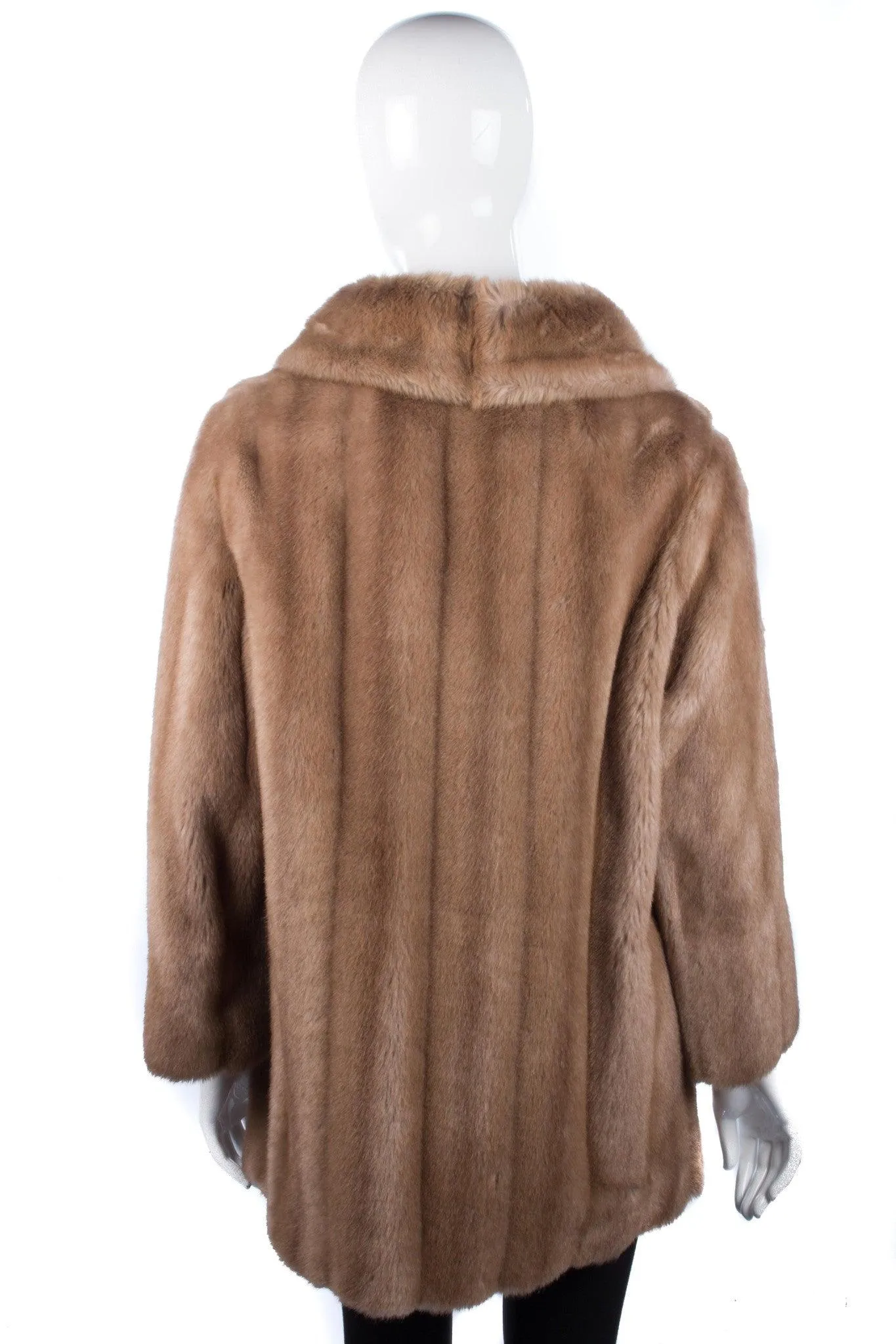 Vintage faux fur Hamells of London blonde coat