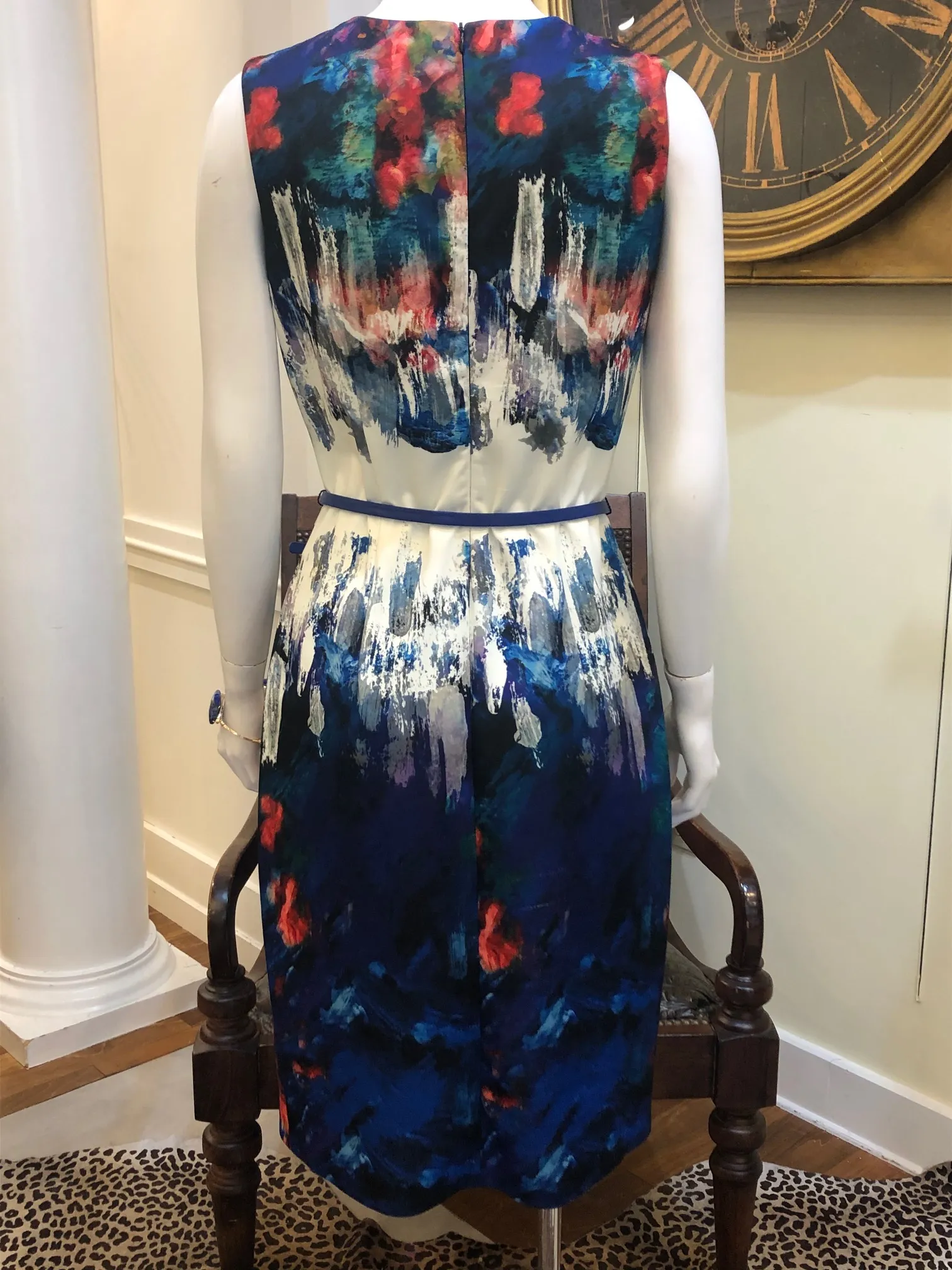 Water Color Sleeveless Dress by Joseph Ribkoff