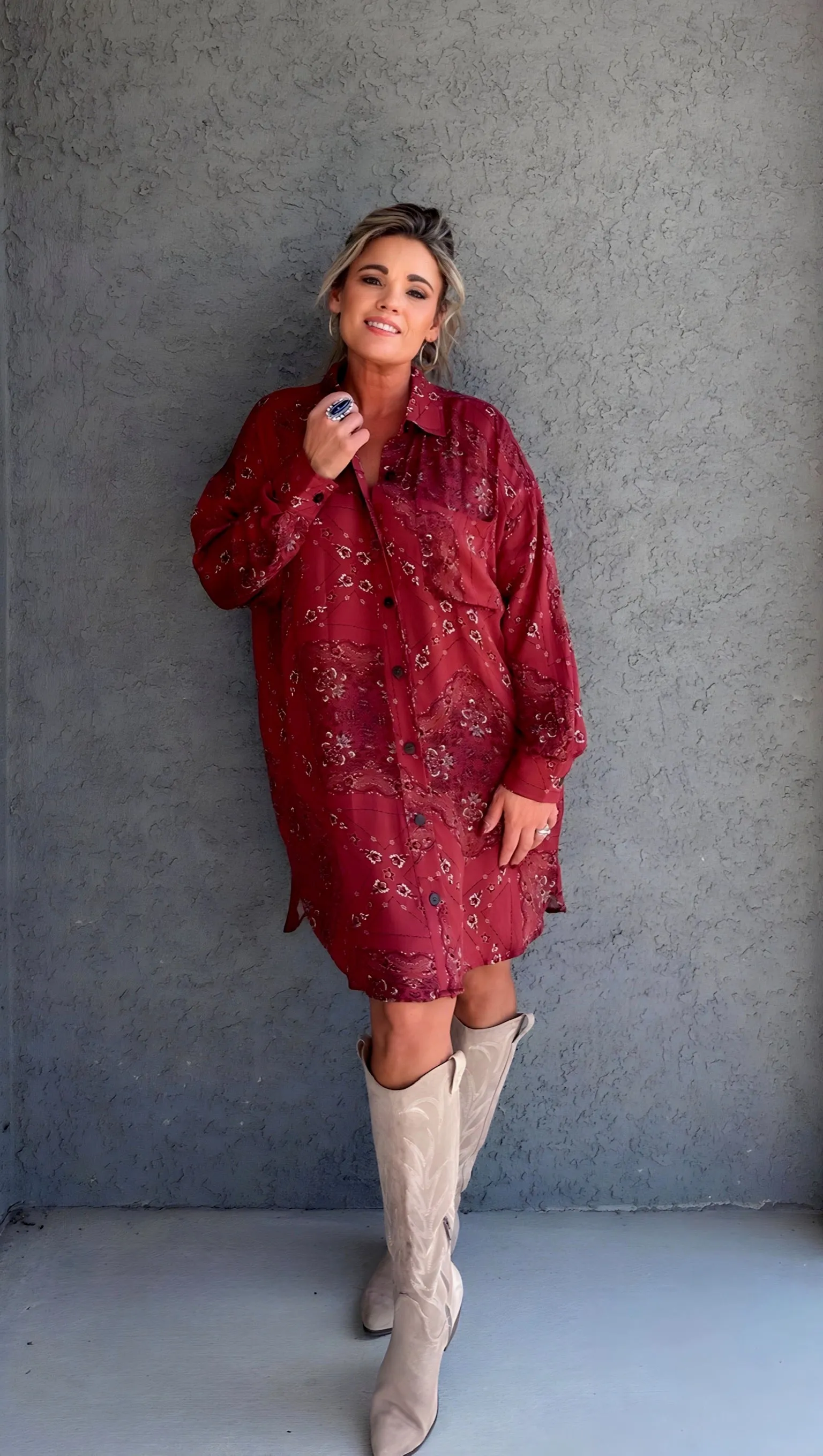 Wild at Heart Shirt Dress