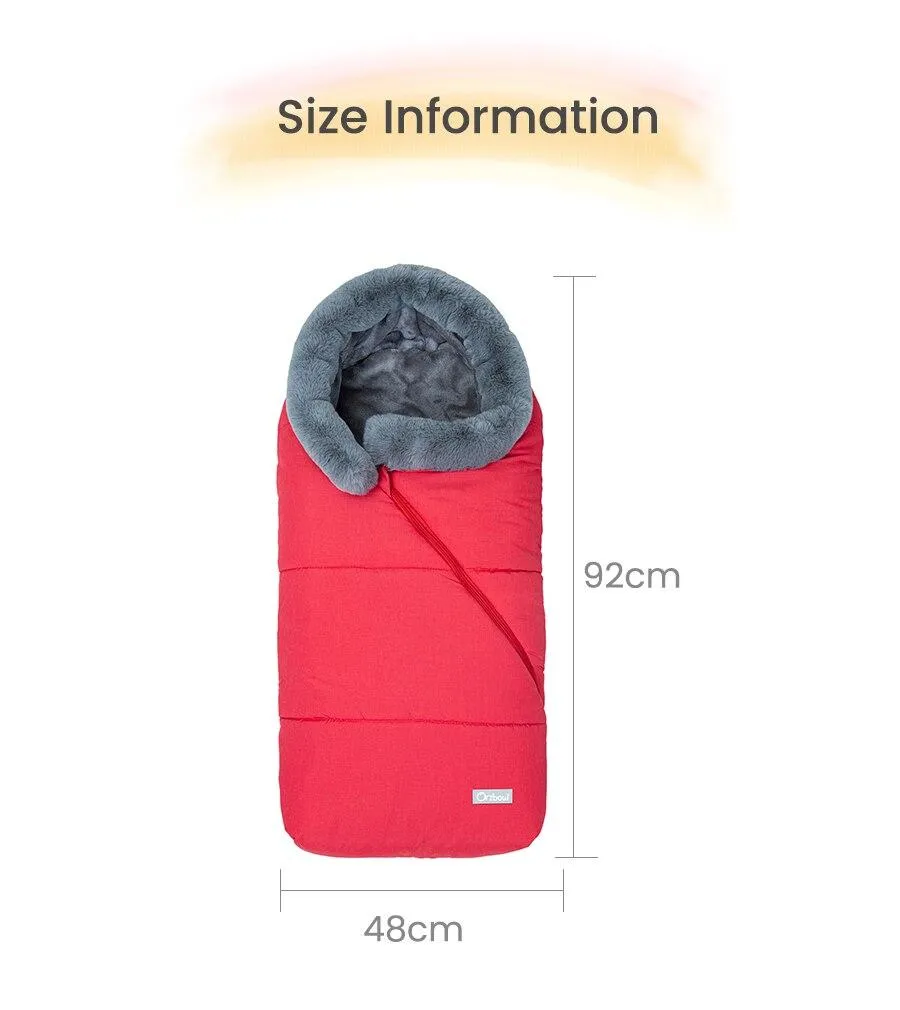 Winter Sleeping Bags Envelope Newborn Baby Stroller Sleepsack Hooded