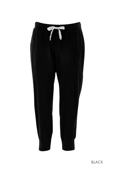 WOMEN'S 100% MERINO WOOL (210) JOGGER PANTS BLACK