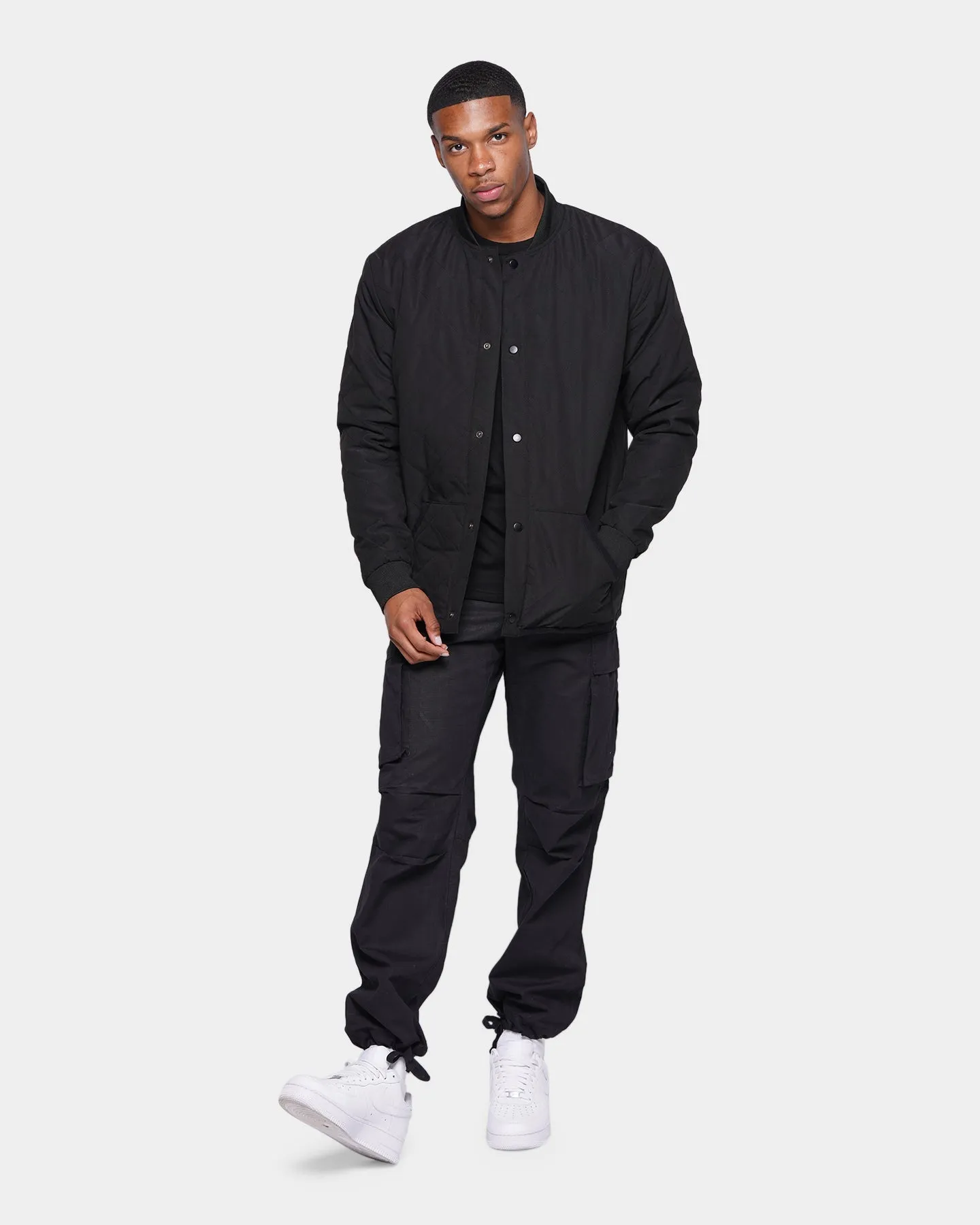 XXIII Frisco Quilted Bomber Jacket Black