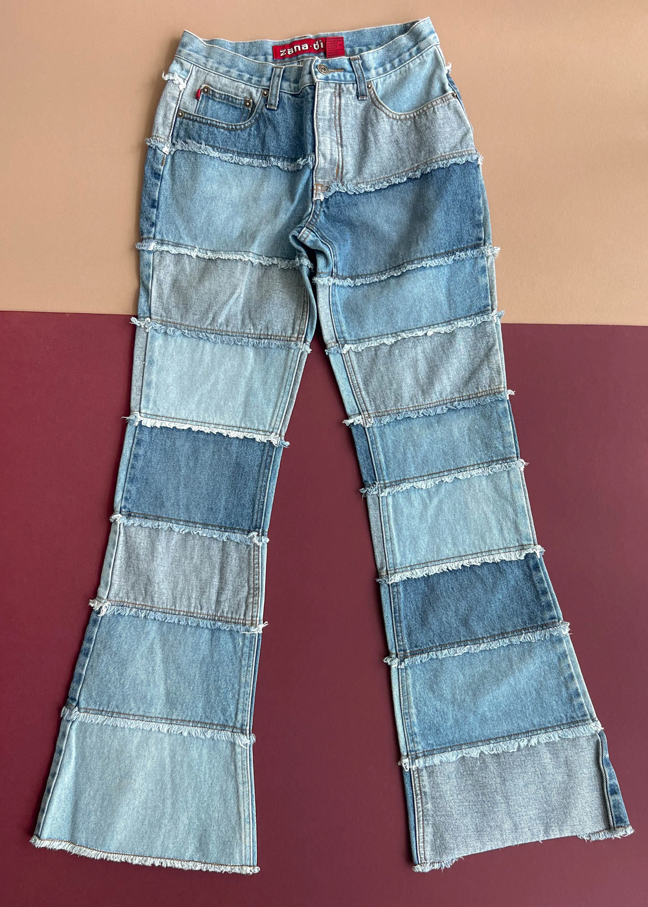 Zana Di Denim Patchwork Flares (XS)