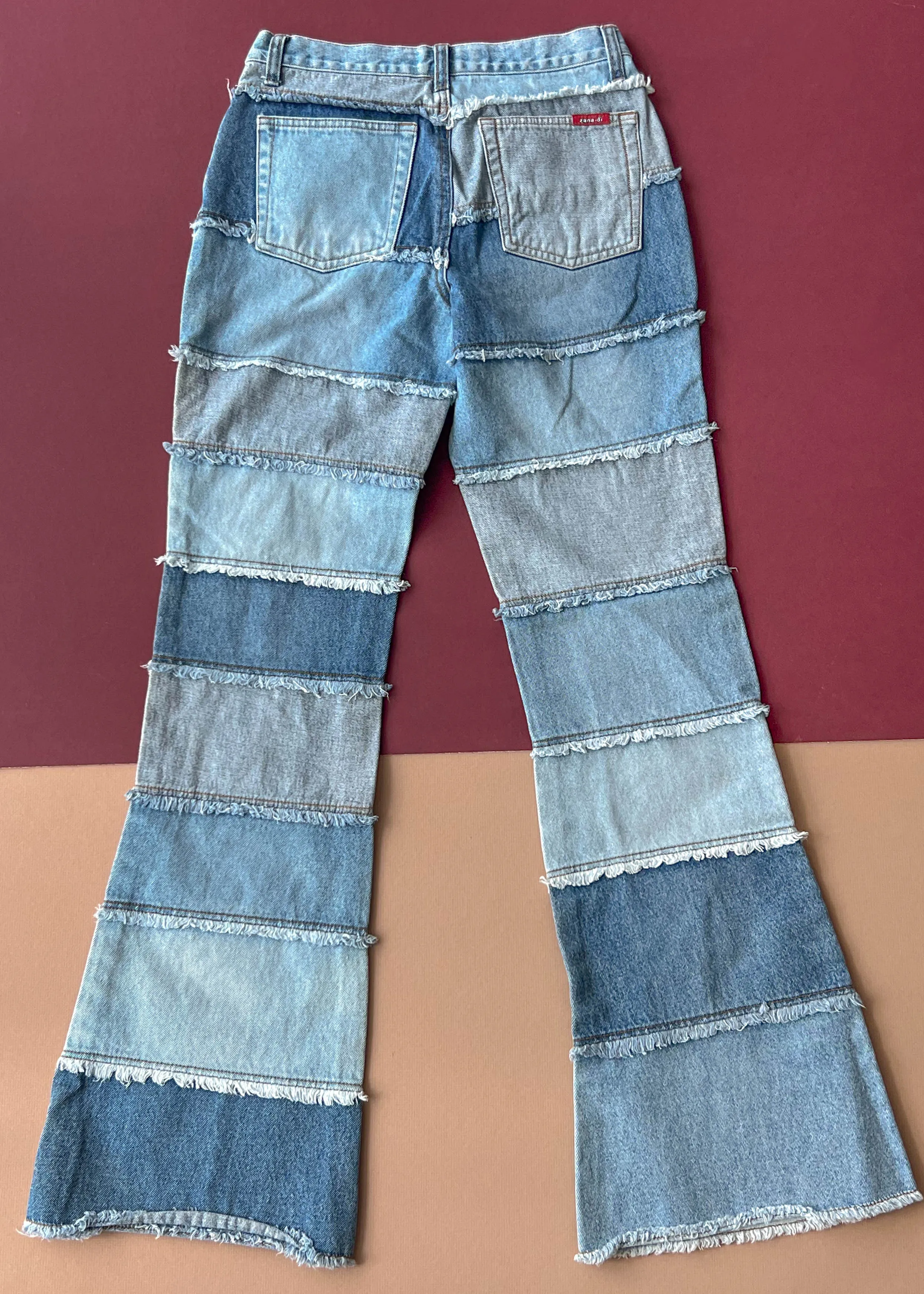 Zana Di Denim Patchwork Flares (XS)